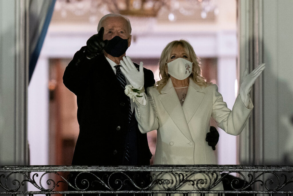 Joe and Jill Biden at Inaugural Festivities